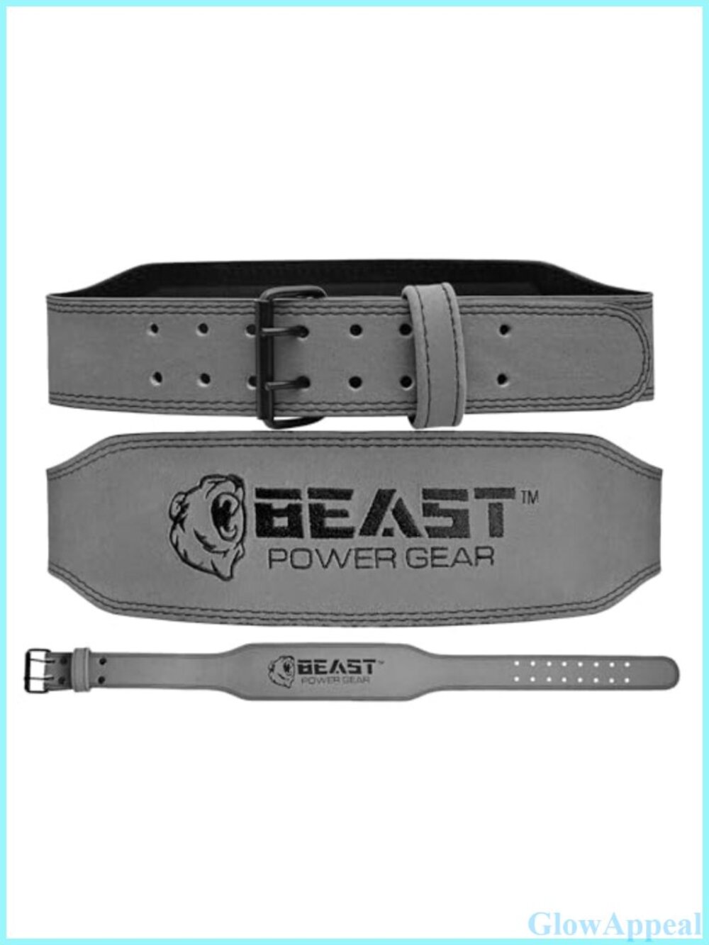 Genuine Leather Weight Lifting Belt 4" Padded Lumbar Support Gym